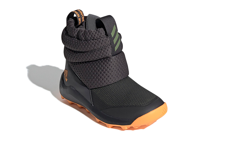 Мужские ботинки adidas Rapidasnow C (черно-оранжевые) — фото 3