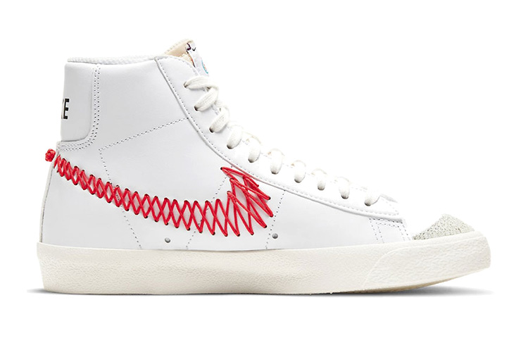 Кеды Nike NikeBlazer CNY GS (бело-красный) — фото 4