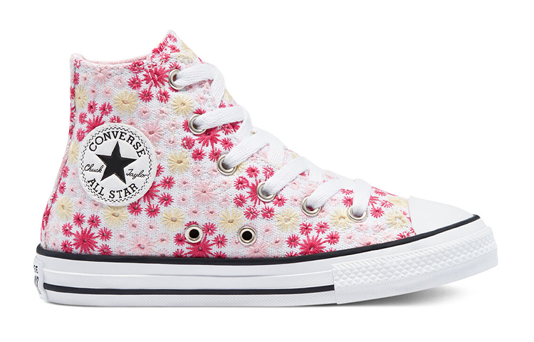 Кеды Converse All Star (розово-белая) — фото 2