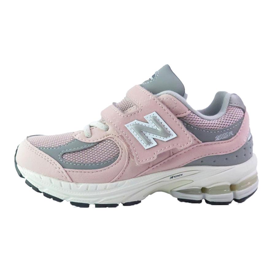 New Balance NB 2002R Comfortable, durable, breathable, low-cut children's running shoes, pink and gray, children's style