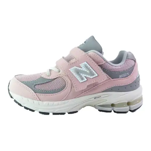 New Balance NB 2002R Comfortable, durable, breathable, low-cut children's running shoes, pink and gray, children's style