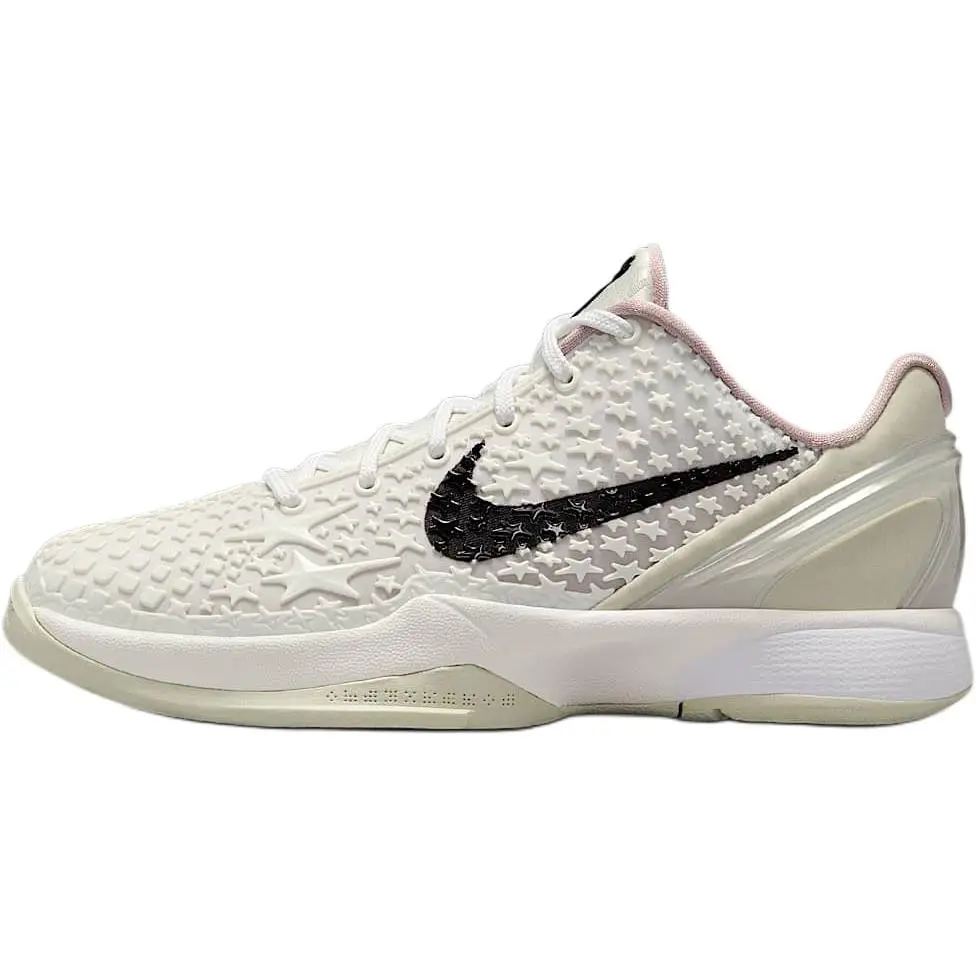 Nike Zoom Kobe 6 Low top Children's Basketball Shoes White Unisex