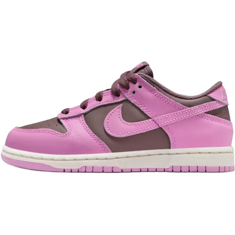 Детские кеды Nike Dunk (коричнево-розовые)
