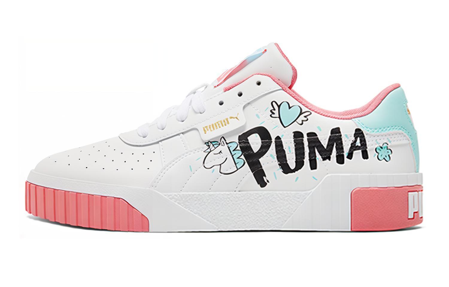 Кеды PUMA Unicorn (бело-зелено-розовые)