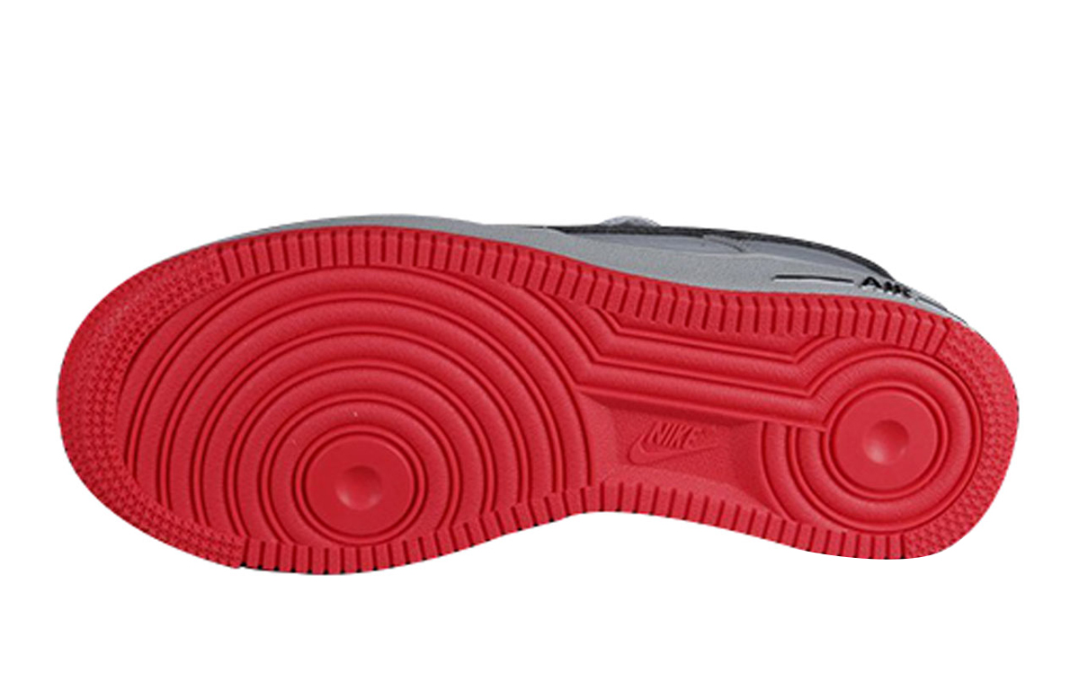 кеды Nike NikeAir Force 1 Felt GS (серо-белый) — фото 6