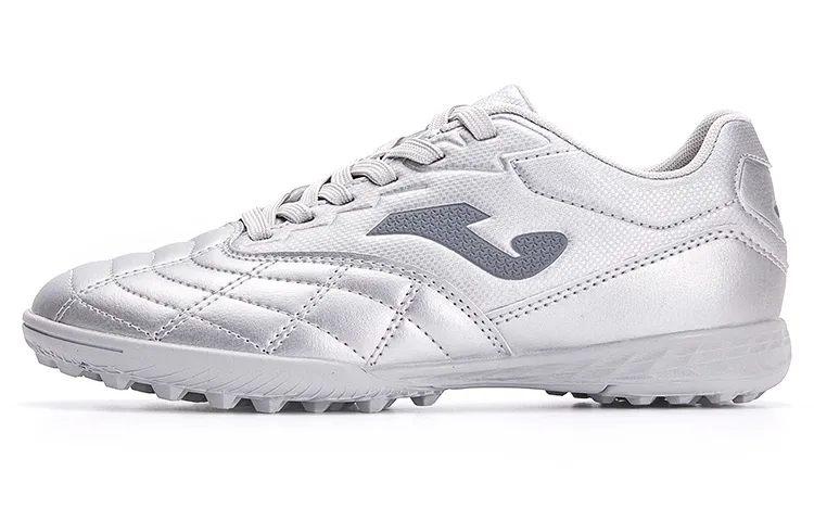 Joma Liga T1 Tf Turf Slip Resistant Abrasion Resistant Low top Kids' Soccer Shoes Silver Kids'