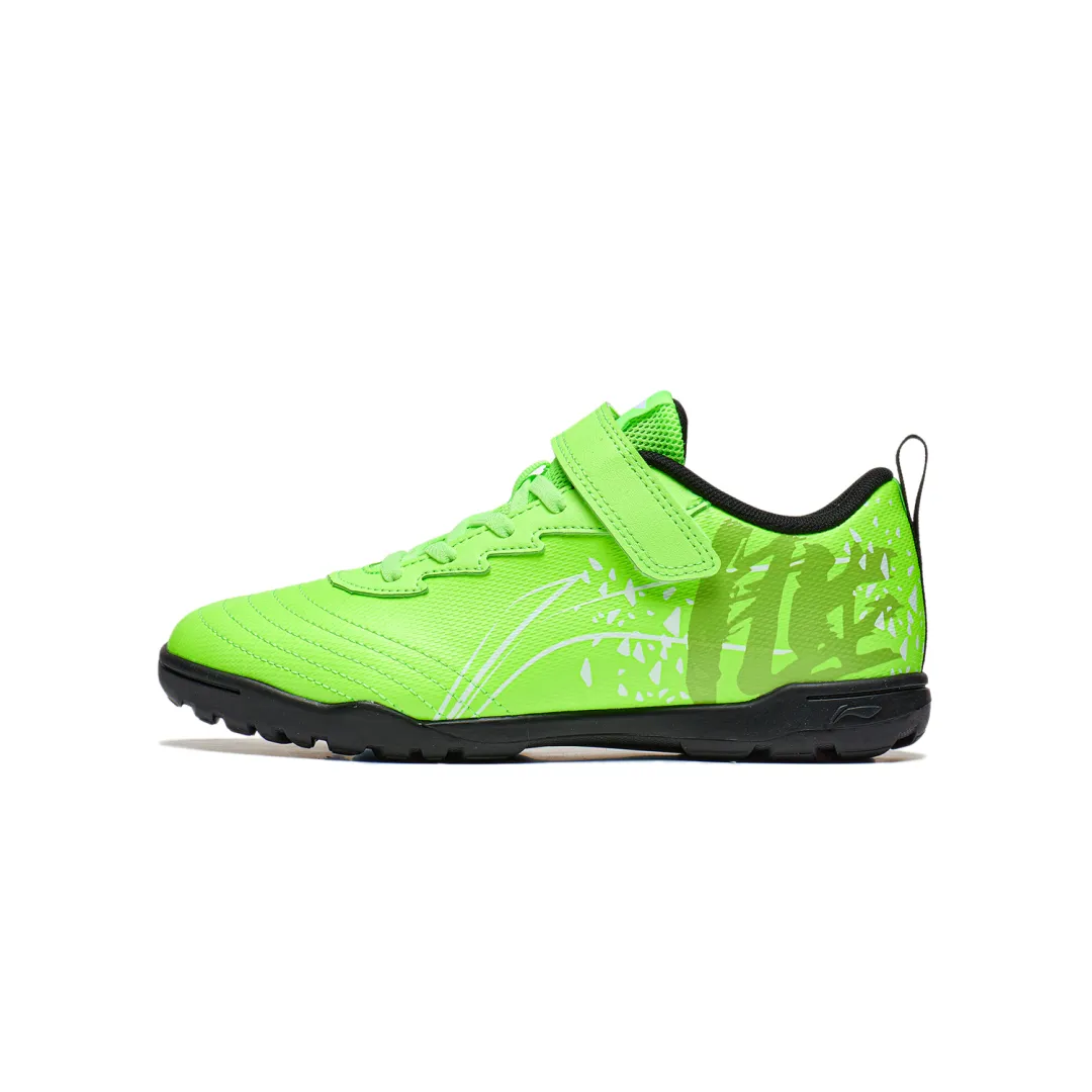 Li Ning YOUNG Low top Kids' Soccer Shoes Fluorescent New Green