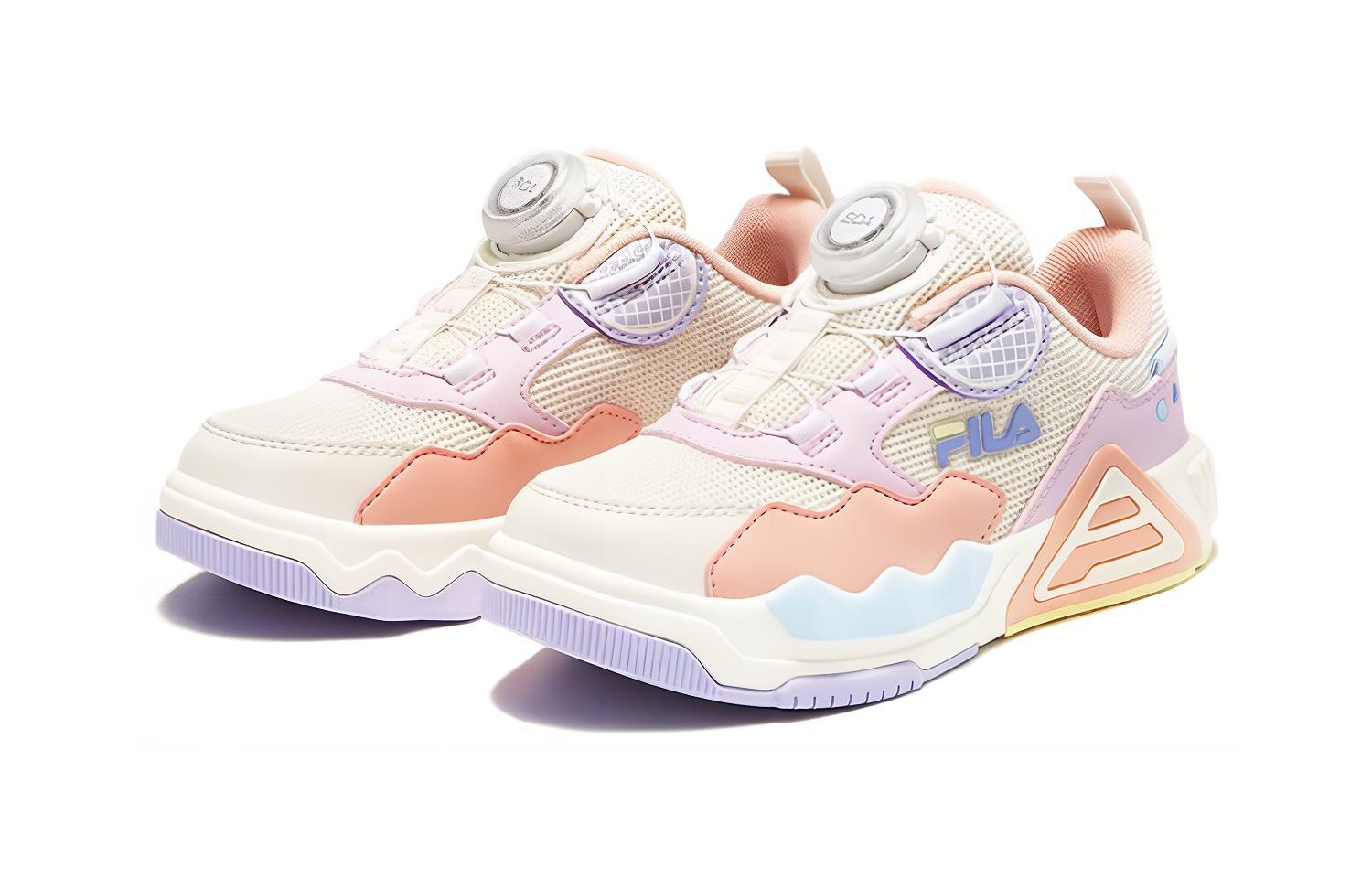 Кеды Fila Kids (молочно-фиолетовые) — фото 4