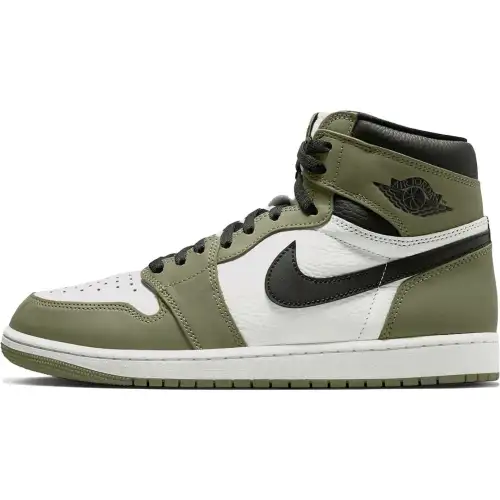 Jordan 1 High top Basketball Shoes Green Unisex