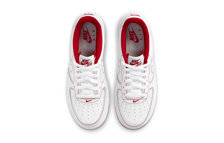 Кеды Nike Air Force 1 (красно-белые) — фото 6
