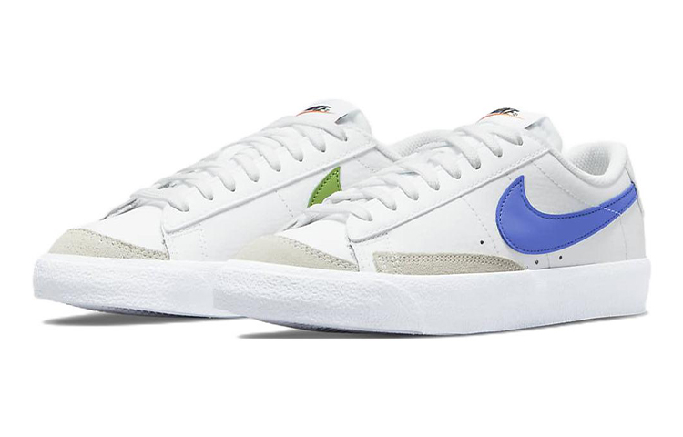 Кеды Nike NikeBlazer Low '77 GS (бело-синие) — фото 5