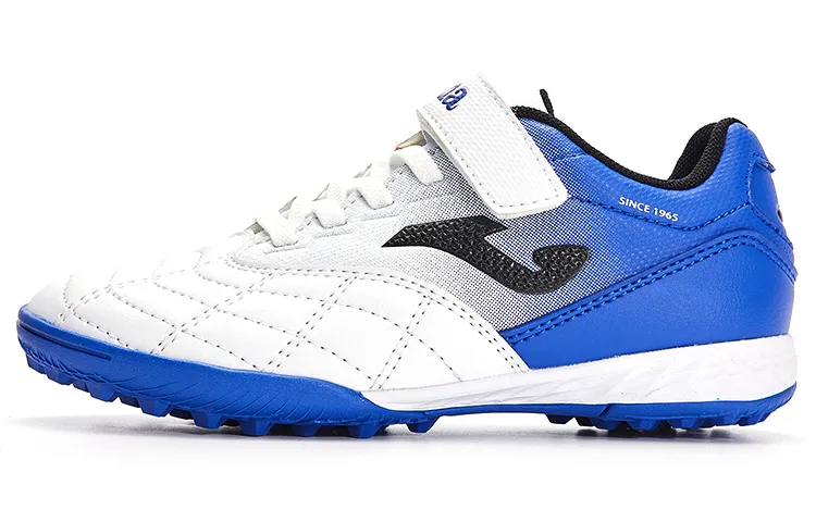 Joma Liga T1 Tf Slip Resistant Abrasion Resistant Low top Kids' Soccer Shoes White Blue Gradient Kids'