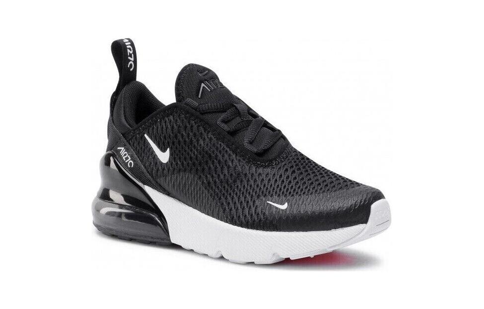 Детские кроссовки Nike Air Max 270 (черно-белые) — фото 6