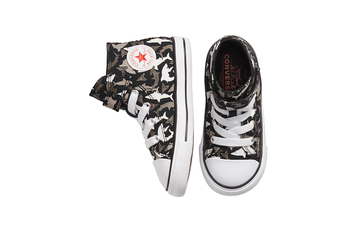 Детские кеды Converse Chuck Taylor All Star Shark Bite Easy-On (черные) — Чёрный — фото 4