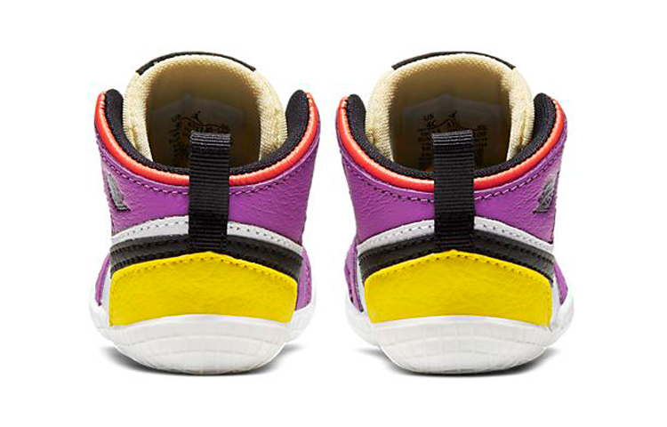 Детские ботинки Jordan Air Jordan 1 Crib Bootie (разноцветный) — 彩 — фото 6
