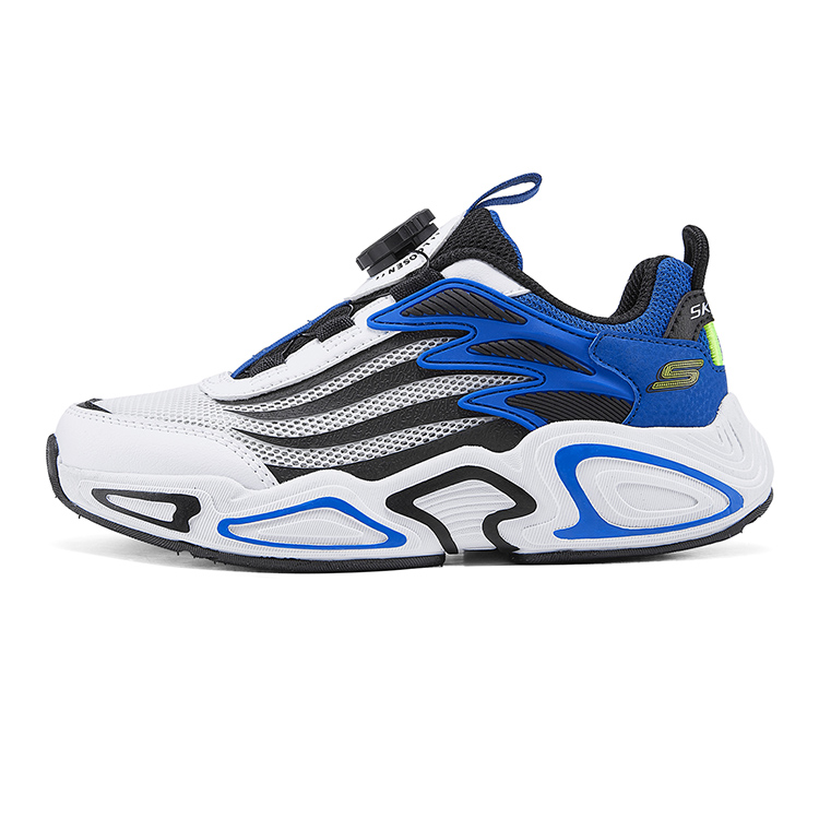 Детские кроссовки Skechers Meteor-Lite (бело-синие)