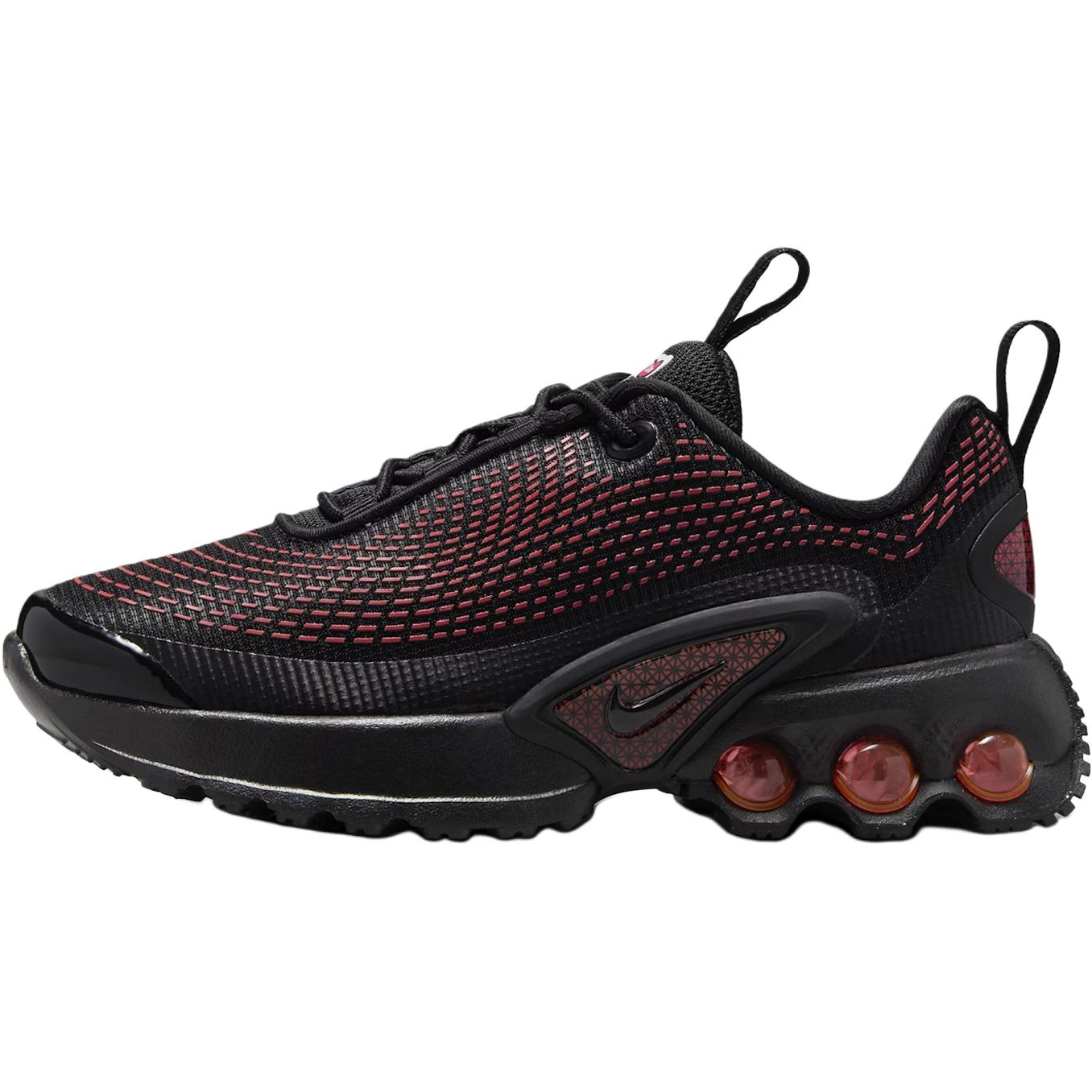 Детские кроссовки Nike Air Max Dn (черно-красные)