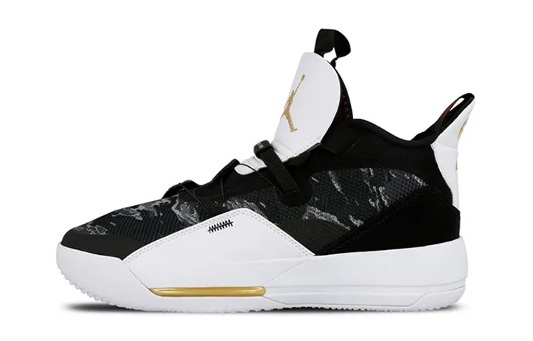 Jordan Air Jordan 33 'Tiger Camo' Low top Performance Basketball Shoes White Black Unisex