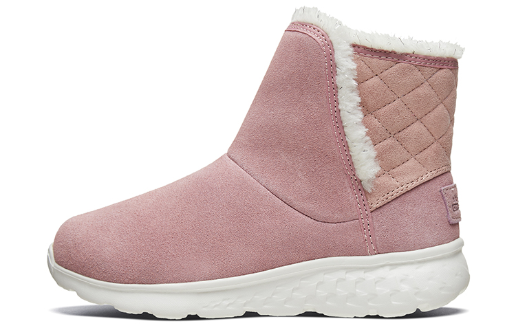 Skechers Skechers, comfortable keep warm wear-resistant children's fuchsia boots, mid-length, for teenagers