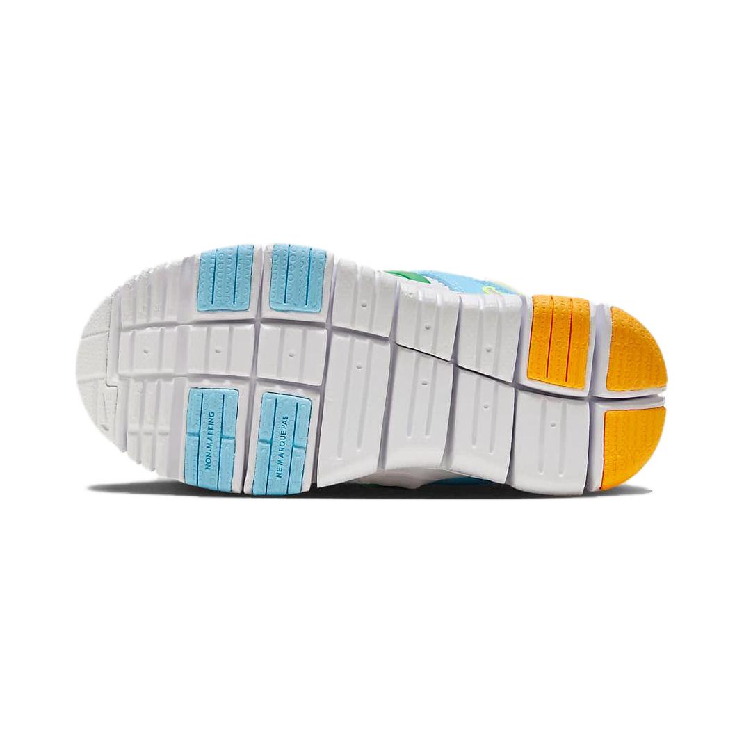 Детские кроссовки Nike Dynamo Free BR PS (зеленые) — 白色/白色/水宝蓝/黑 — фото 7