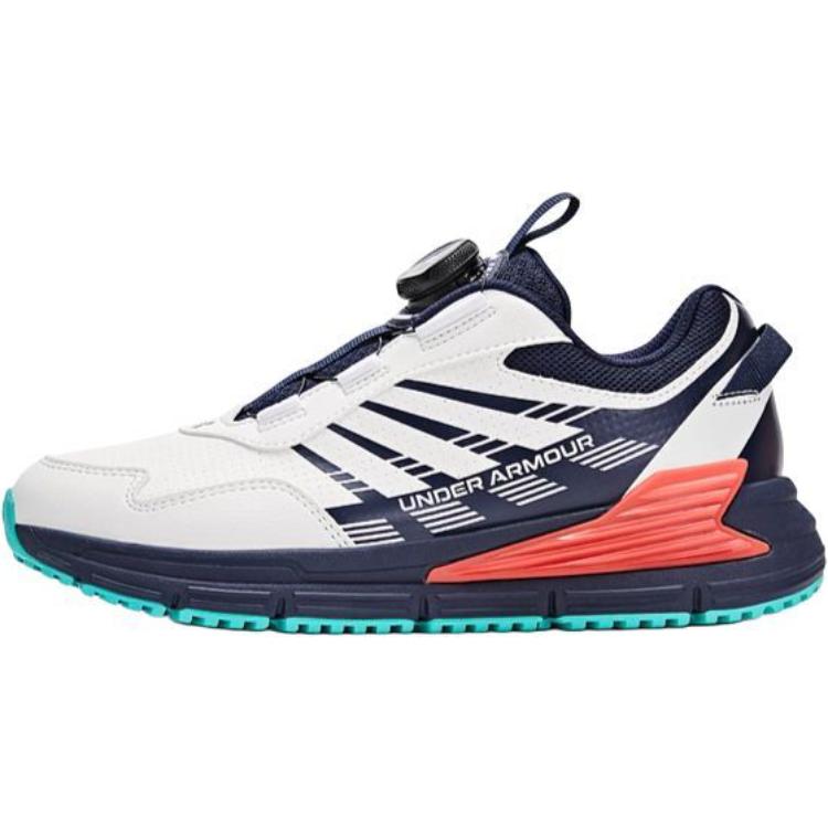 Детские кроссовки Under Armour (бело-синие)