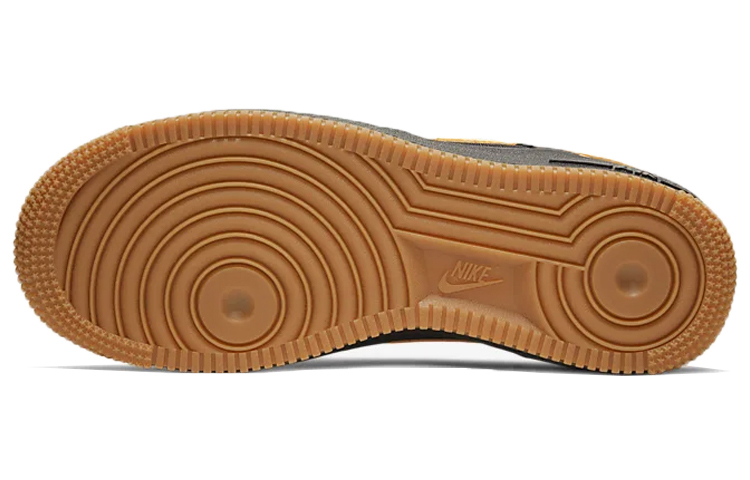 Кроссовки Nike NikeAir Force 1 LV8 5 GS (черно-оранжевые) — фото 6