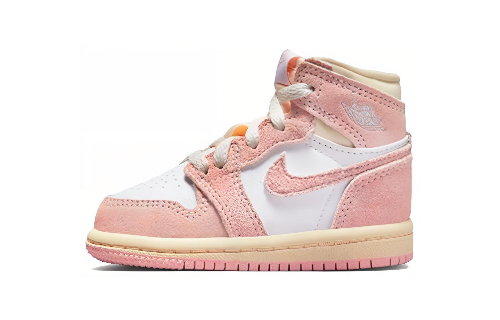 Кроссовки Jordan Air Jordan 1 Coconut Milk and Sail (бело-розовые)