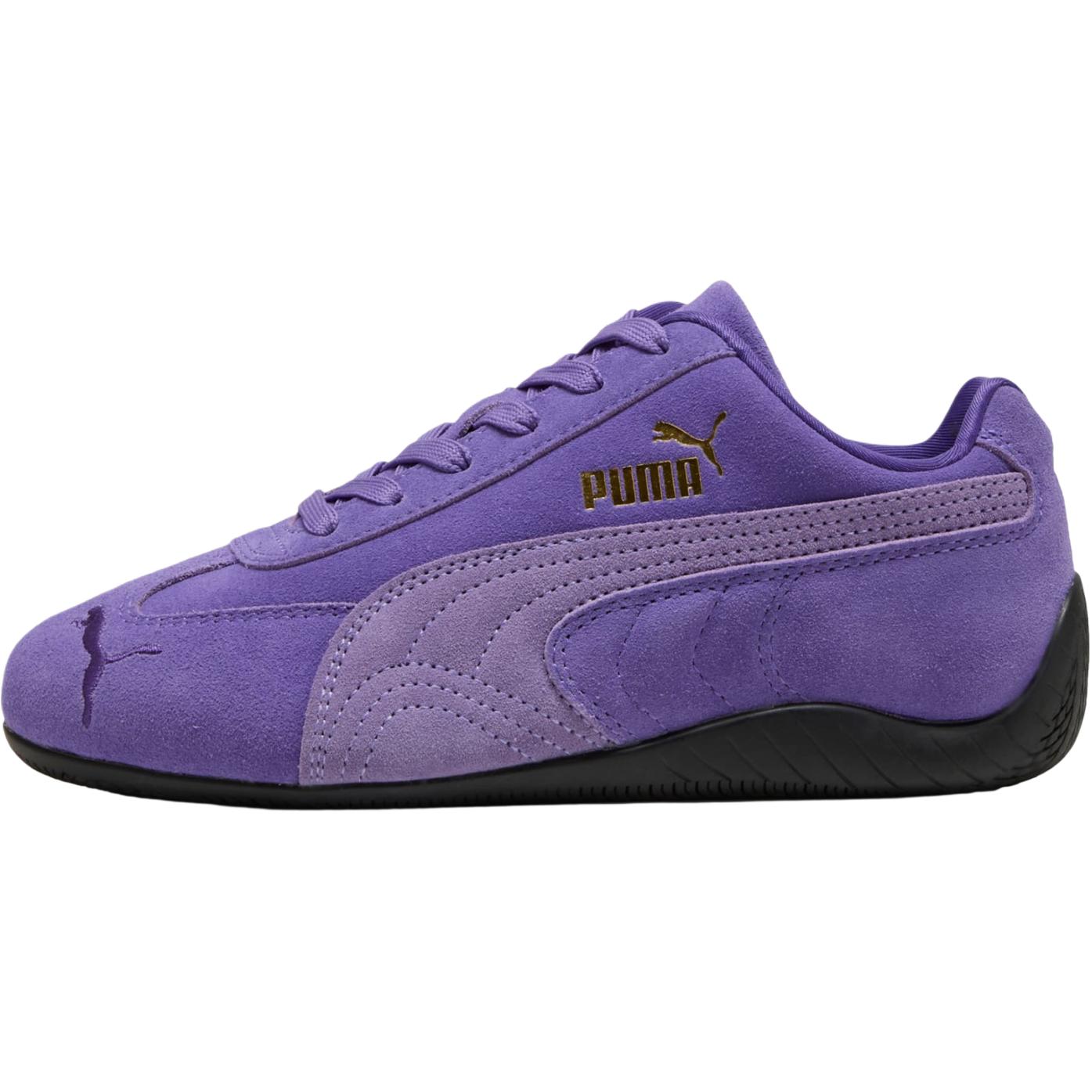 Детские кеды PUMA speedcat OG (фиолетово-золотые)