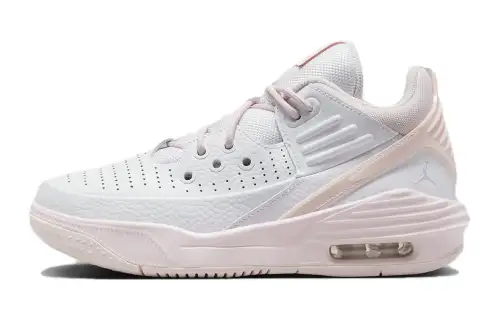 Jordan Max Aura 5 Low top Basketball Shoes Pink White Unisex
