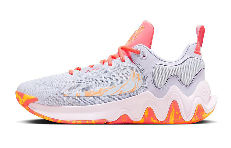 Кроссовки Nike Giannis Immortality 2 (серо-розовые)