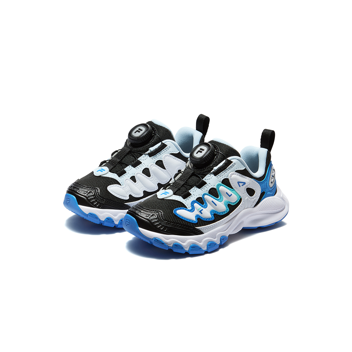 Детские кроссовки Fila KIDSHeritage-FHT RUFFLE SOUTH / (бежевые) — 黑/帆船蓝 淡紫色/兰花紫 奶白/深褐棕 消逝蓝/融合灰 黑/绽放粉 — фото 3