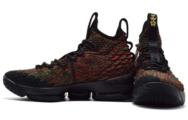 Баскетбольные кроссовки Nike NikeLebron 15 BHM GS (черный) — Чёрный — фото 3