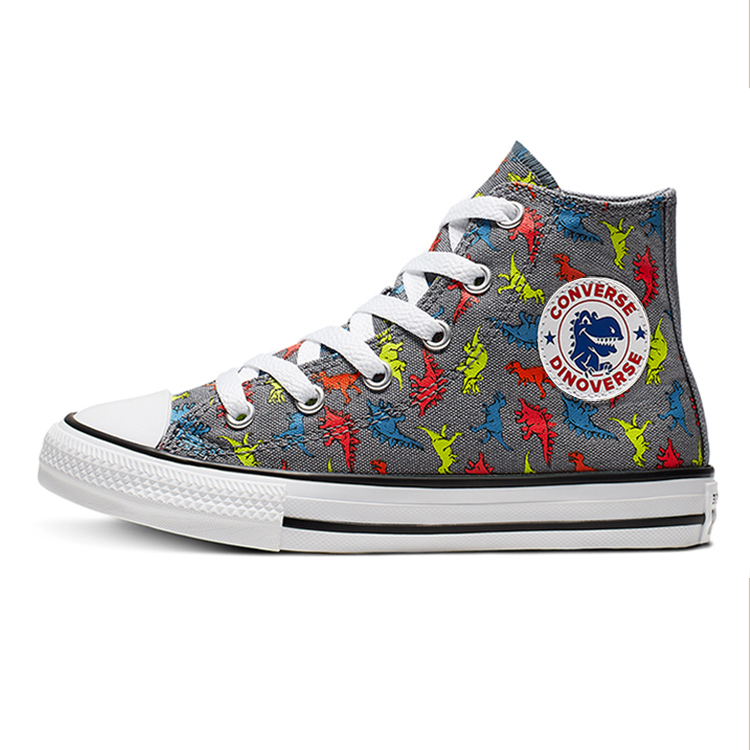 Converse Chuck Taylor All Star Comfortable High Top Children's Canvas Shoes Cartoon Dinosaur Teenagers