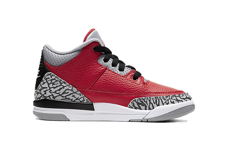 Детские кроссовки Jordan Air Jordan 3 Retro SE (красный) — фото 2