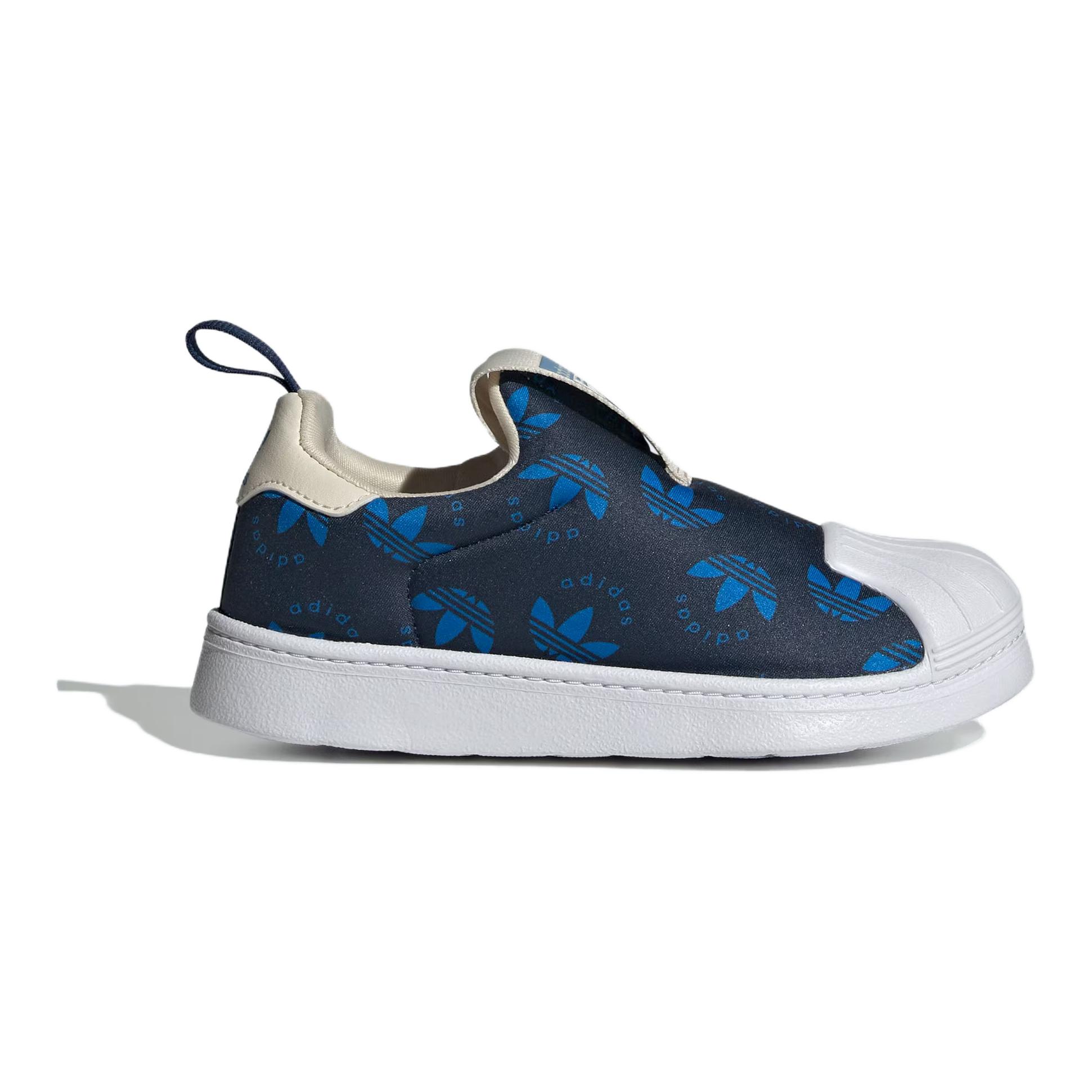Детские кеды adidas originals SUPERSTAR 360 (синие) — 深蓝/蓝/奇妙白 — фото 2