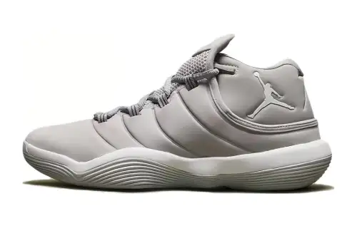 Jordan Super.Fly 2017 Mid top Basketball Shoes Gray Unisex