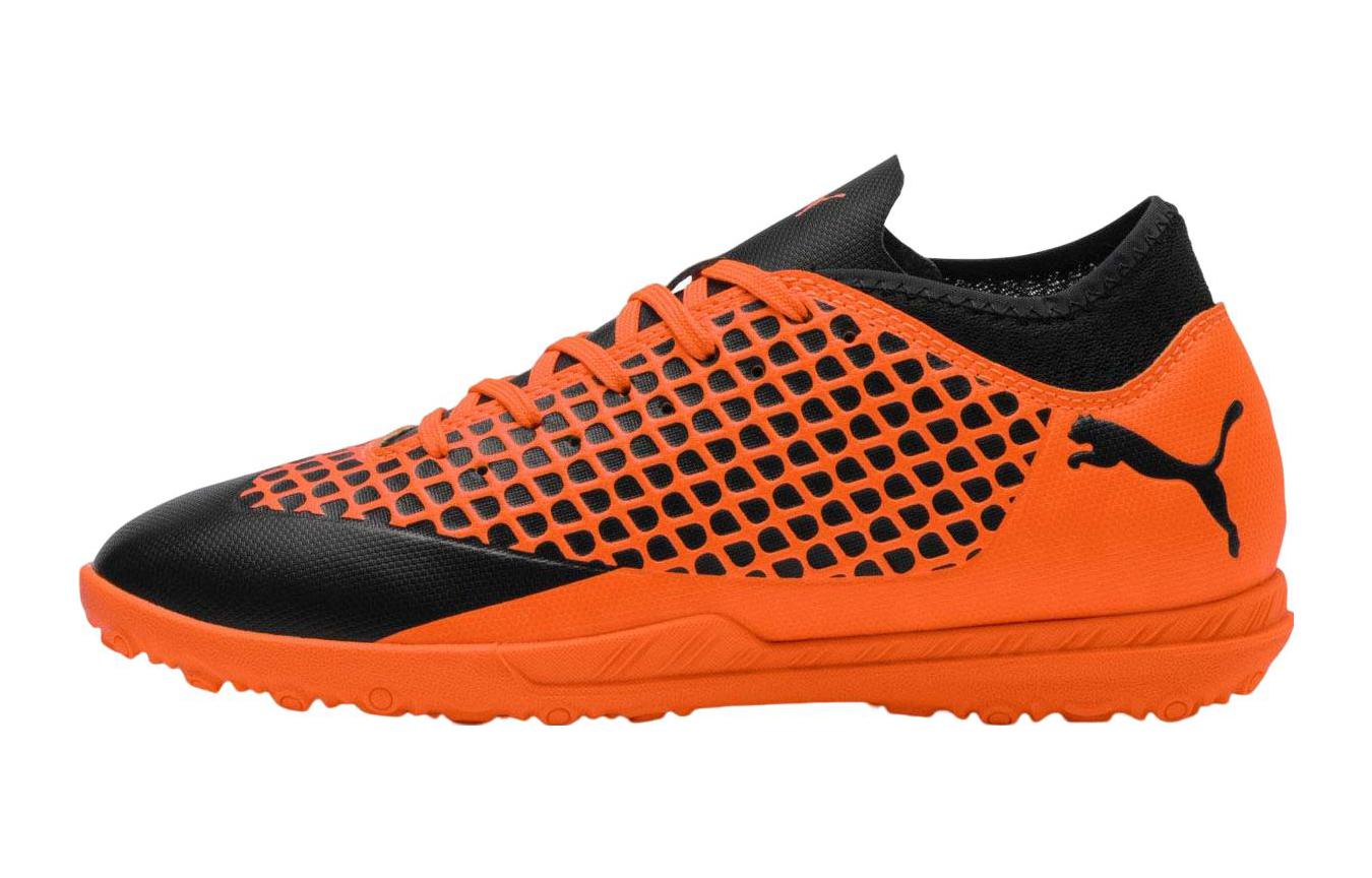 Детские кроссовки PUMA Future 2.4 TT (черно-оранжевые)