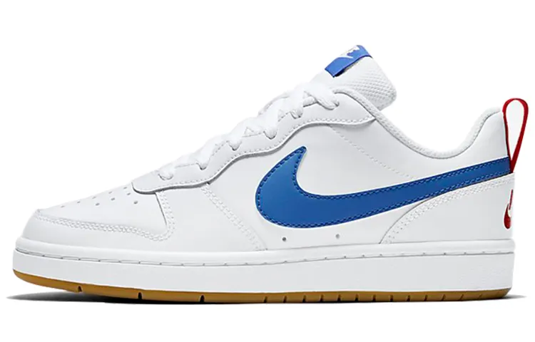 Nike Court Borough Low 2 'White Blue Red' GS