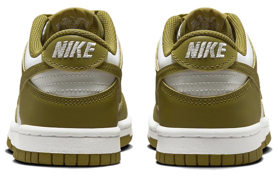 Кроссовки Nike Dunk GS (бело-зеленые) — Белыйзелёный — фото 5