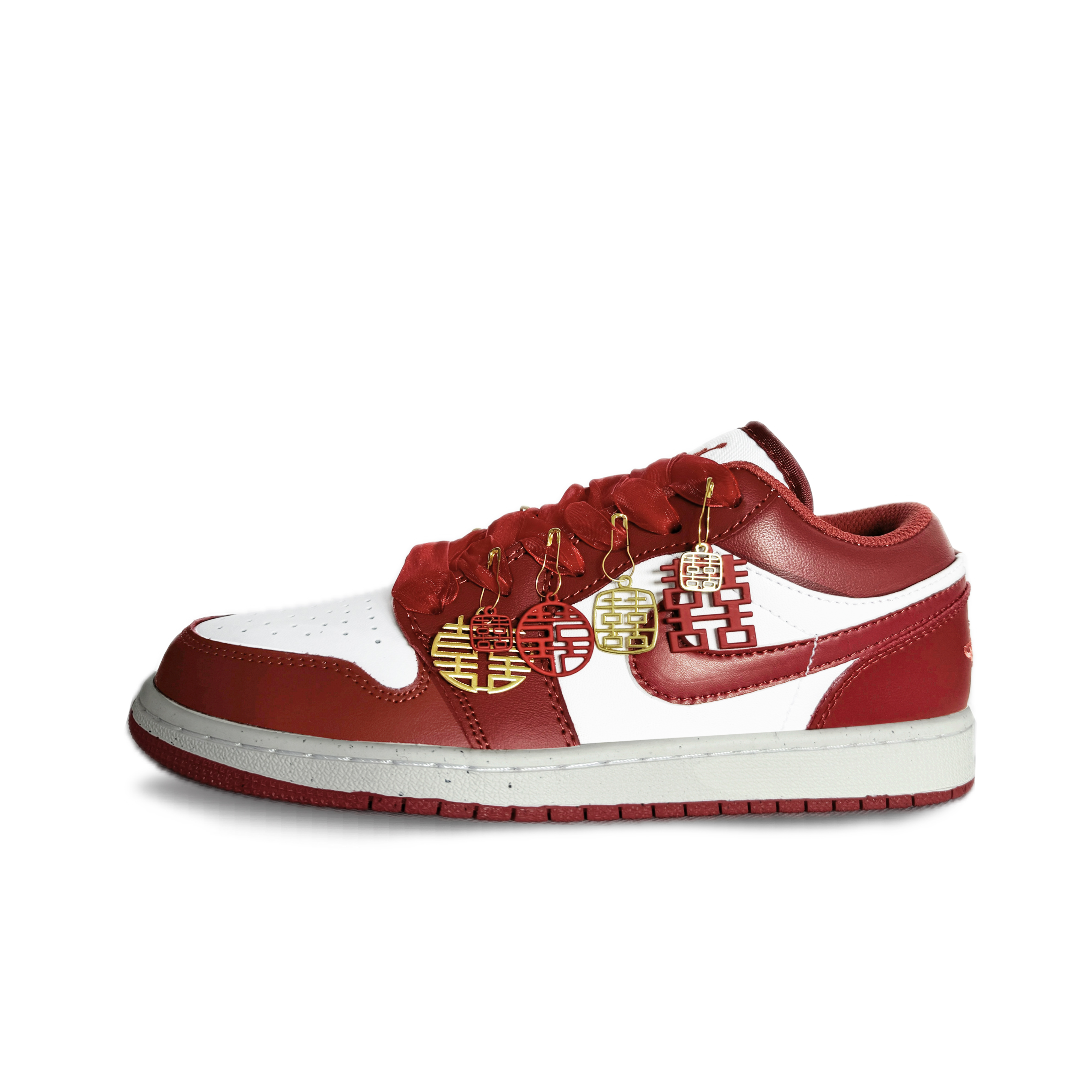 Jordan Air Jordan 1 Low top Vintage Basketball Shoes Women’s Red