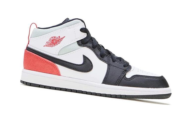 Кроссовки Jordan Air Jordan 1 (красный / белый / черный) — Красный / белый / чёрный — фото 4