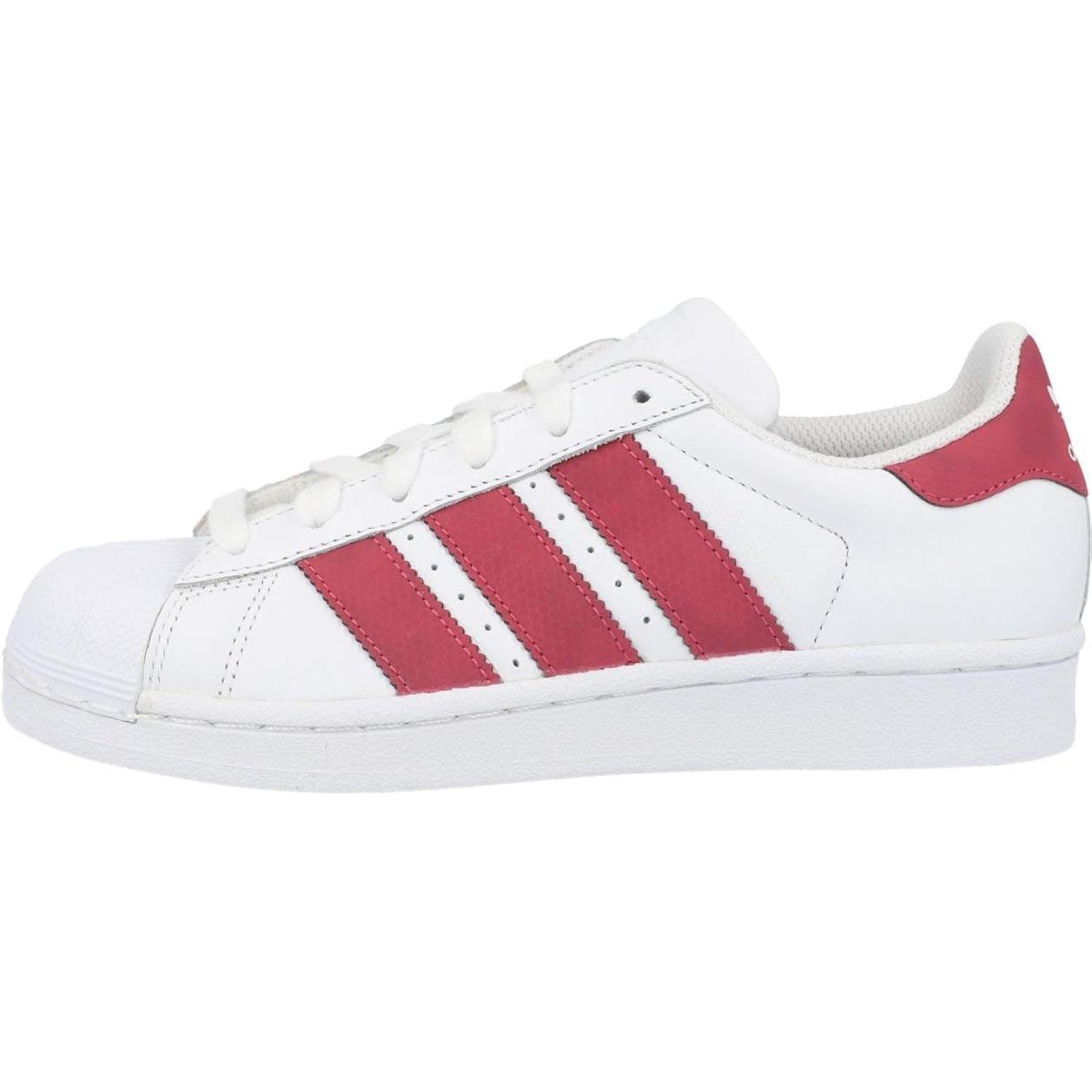 Кеды adidas originals SUPERSTAR (бело-красные)