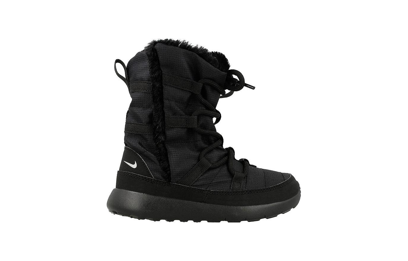 Детские кроссовки Nike Roshe One Hi TDV (черные) — фото 3