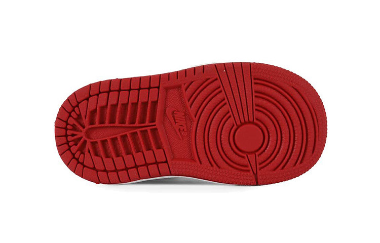 Детские кроссовки Jordan Air Jordan 1 (красный / белый / черный) — Красный / белый / чёрный — фото 5