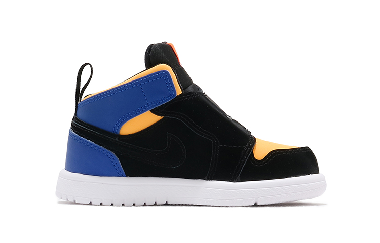 Кроссовки Jordan Air Jordan 1 sky (синий / черный / оранжевый) — Синий / чёрный / оранжевый — фото 3