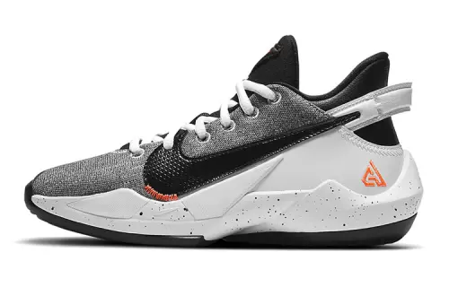 Nike Freak 2 Antetokounmpo denim denim practical GS non-slip shock-absorbing wear-resistant low-top basketball shoes gray white black same style for men and women