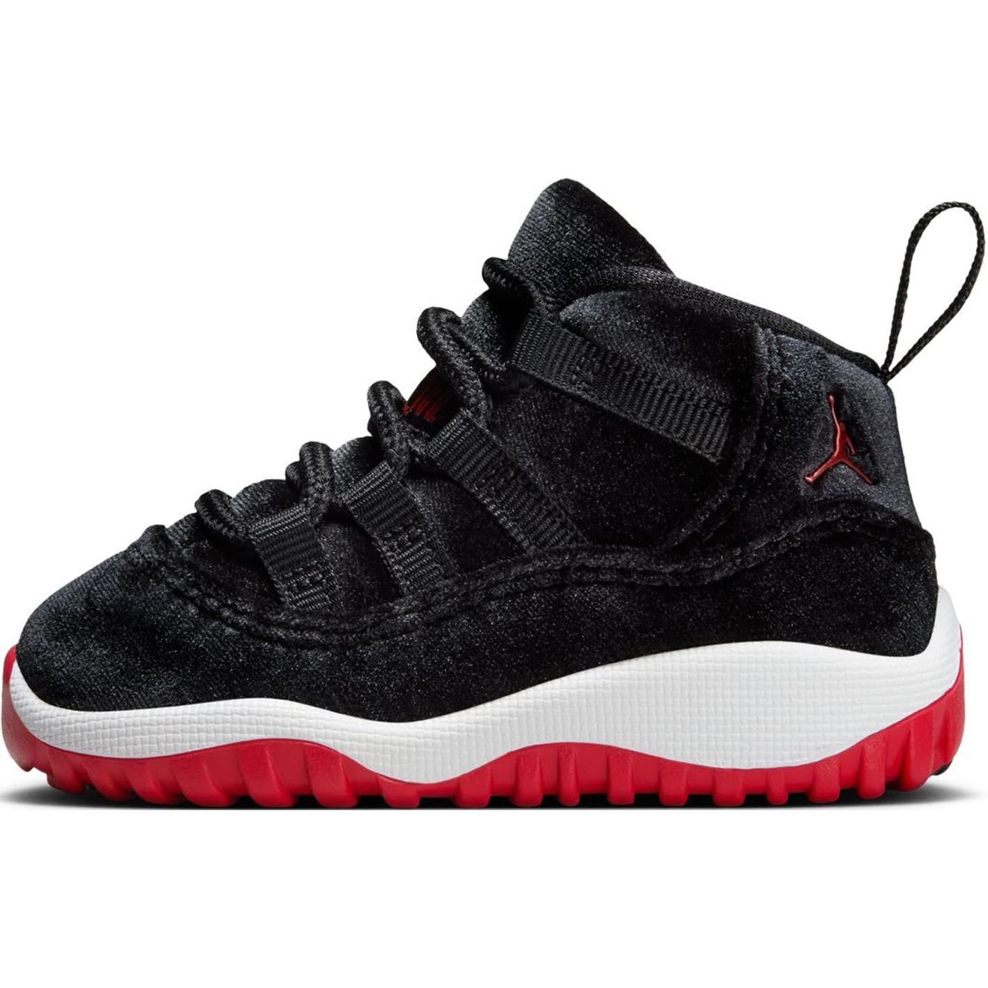 Ботинки Jordan Air Jordan 11 Retro Bred Velvet (черно-красные)