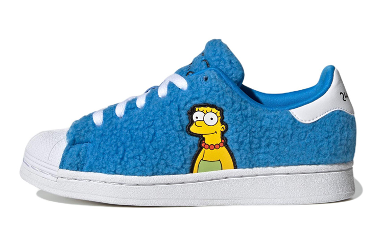 Кеды adidas originals SUPERSTAR J (сине-бело-желтые)