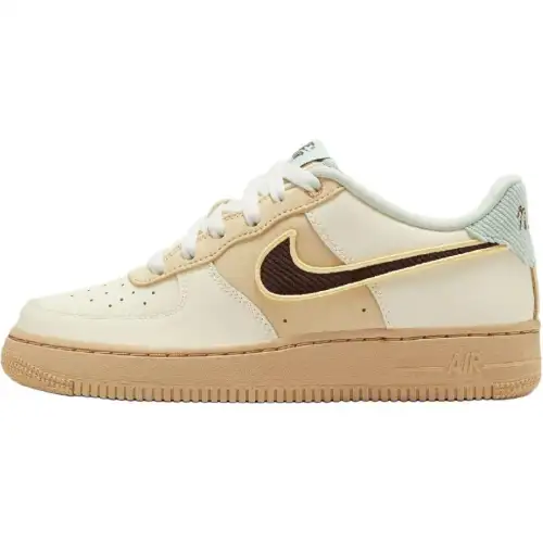 Nike Air Force 1 Leather Low top Skateboard Shoes Ecru Unisex