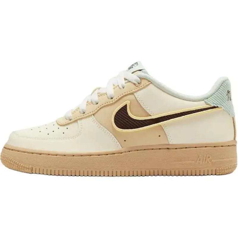Nike Air Force 1 Leather Low top Skateboard Shoes Ecru Unisex